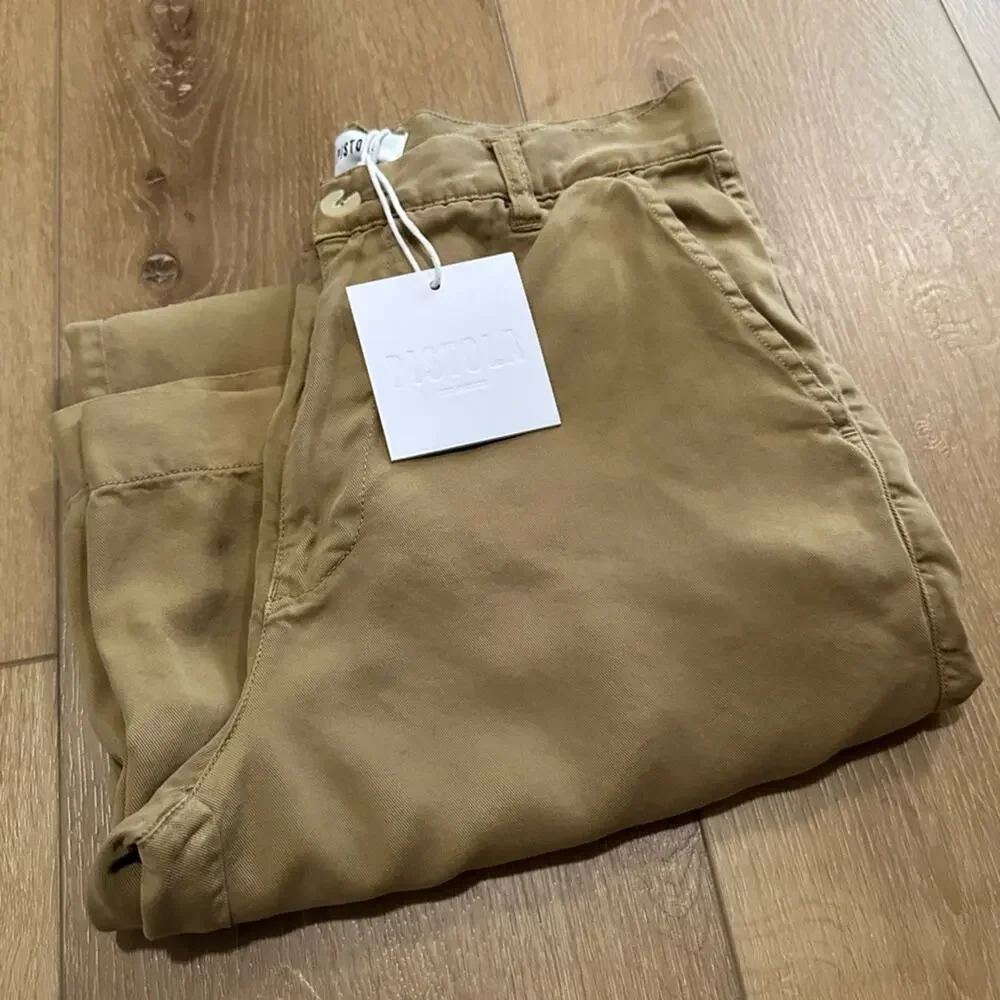 $128 NEW with tags! Pistola Denim Jayden Pants - 26 - Khaki - Picture 7 of 10